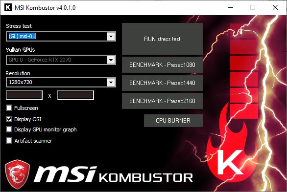 MSI Kombustor 4.1.18.0 Crack + Serial Key Free Download 2023